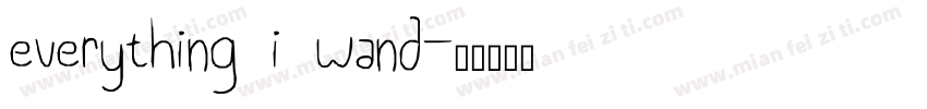everything i wand字体转换